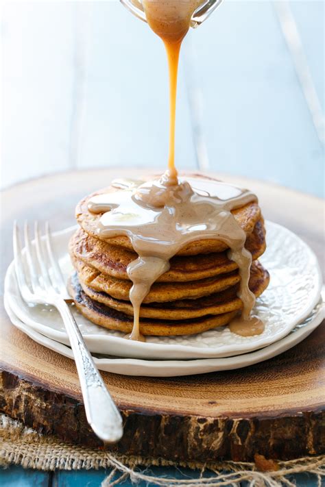 Sweet Potato Pancakes With Cinnamon Cream Syrup Love And Olive Oil