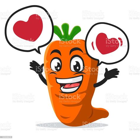 Vector Illustration Of Carrot Mascot Or Character Stock Illustration