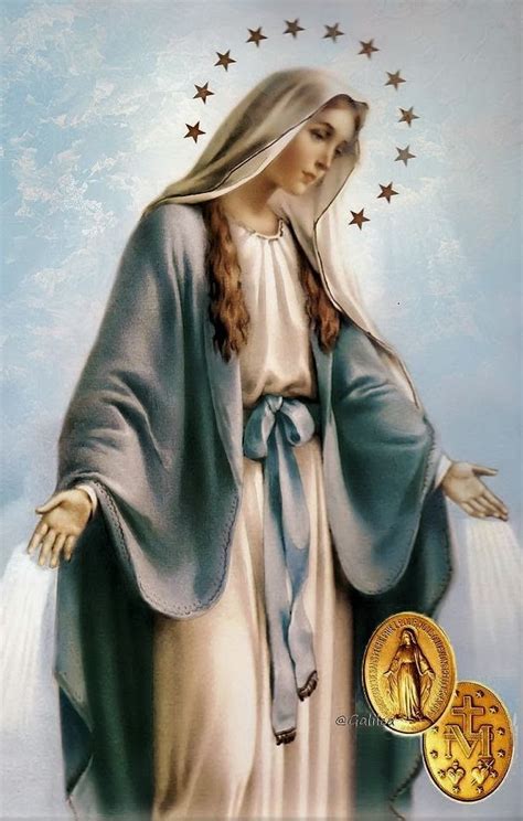 Nuestra SeÑora De La Medalla Milagrosa Jesus Mother Blessed Mother