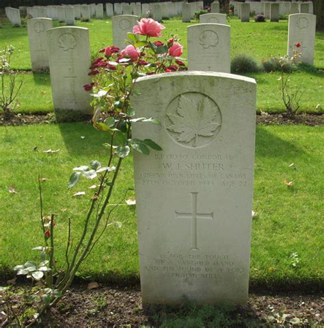 The Adegem Canadian War Cemetery W J Shuter