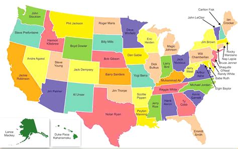 United States Of America With Names Qualads