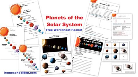 Free Planets Of The Solar System Worksheets Homeschool Den