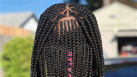 3 packs of 100% kanekalon hair time required: Zig Zag 2 Layer Feed In Braids | This is Way Harder than ...