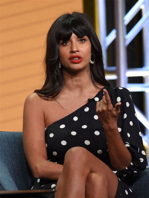 jameela jamil at the good place panel tca summer press tour in l — postimages
