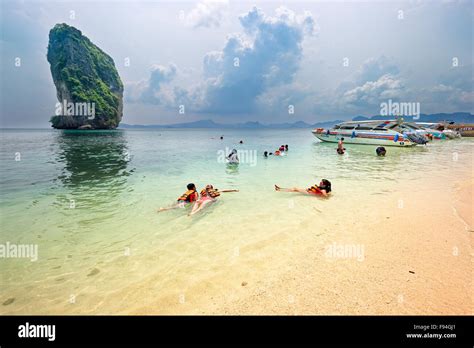 Beach On Poda Island Koh Poda Krabi Province Thailand Stock Photo