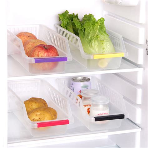 fridge storage plastic fridge storage drawer basket freezer container organizer collecting box