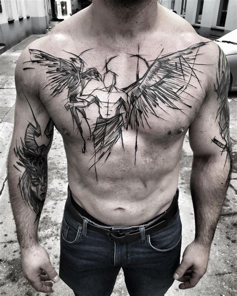 A sobreposição que foi feita no desenho desta tatuagem mostra o profissionalismo e a habilidade que o tatuador possui. Pin em Tattoo