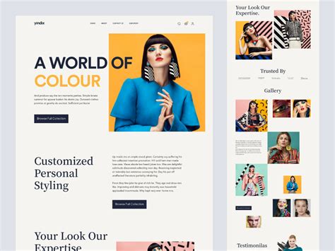 landing page design for fashion landing page design page design landing page