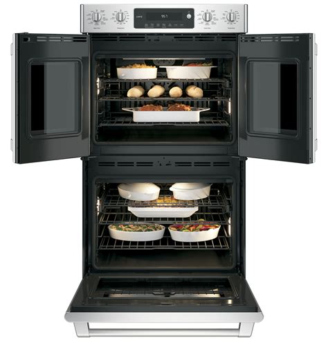Ge Café Series 30 Built In Double Convection Wall Oven Ct9570slss