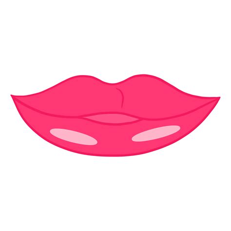pink glossy lips illustration 38123462 png
