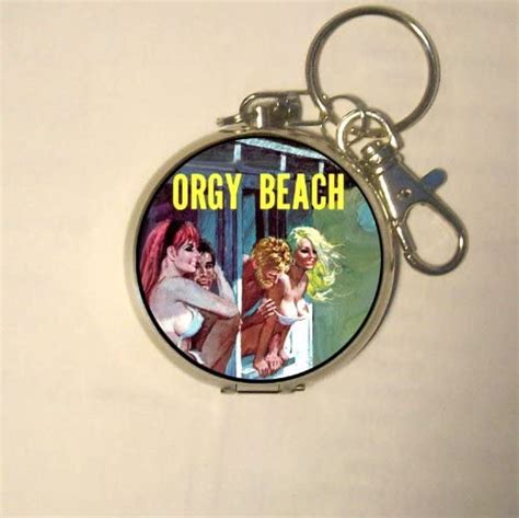 Orgy Beach Retro Hippie Sex Pin Up Coin Guitar Pick Or