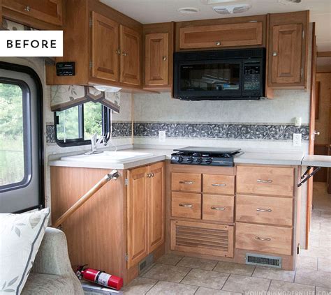 In solaire ultra lite travel trailer, the bedroom is smaller and a bit more restricted than in aerolite trailer. The Progress of our RV Kitchen Cabinets | Mountain Modern Life