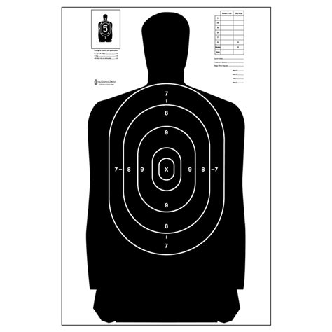 Law Enforcement Targets Action Target Official Nra B 27 Silhouette