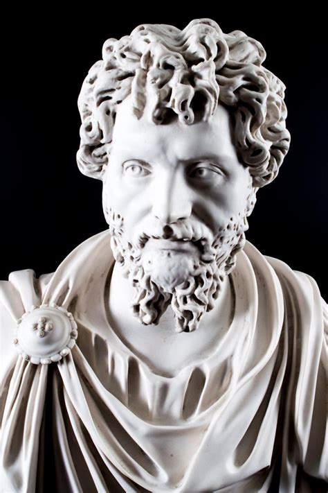 Stunning Marble Bust Roman Emperor Septimius Severus At 1stdibs
