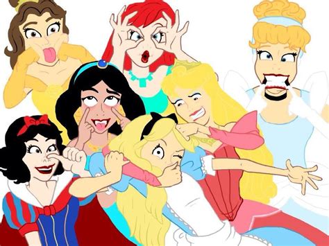 Disney Princesses Funny Faces Con Imágenes