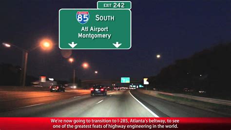Atlanta Freeways At Night Youtube