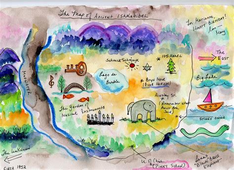 The Writer And The Wanderer On Hand Drawn Maps