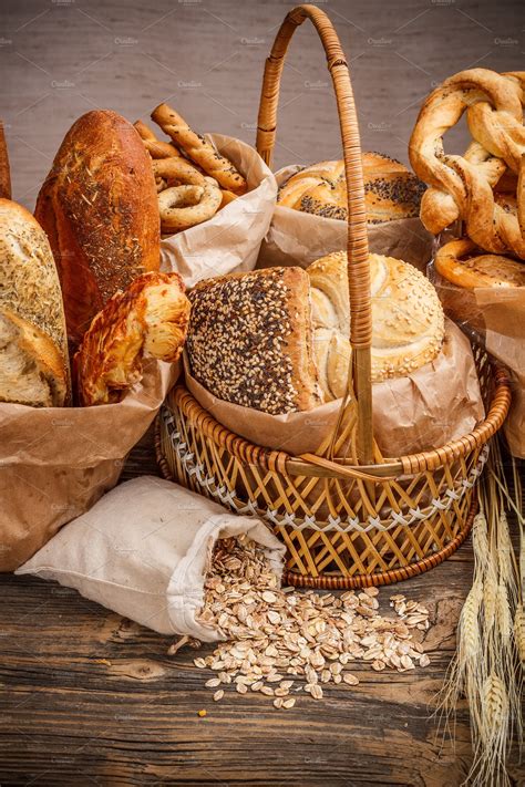 Baked Bread Containing Assortment Bake And Bakery Food Images