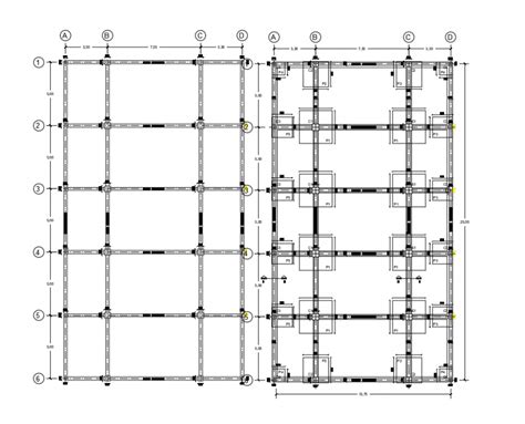 Concrete Structure Details Of Foundation Plan Dwg File Cadbull