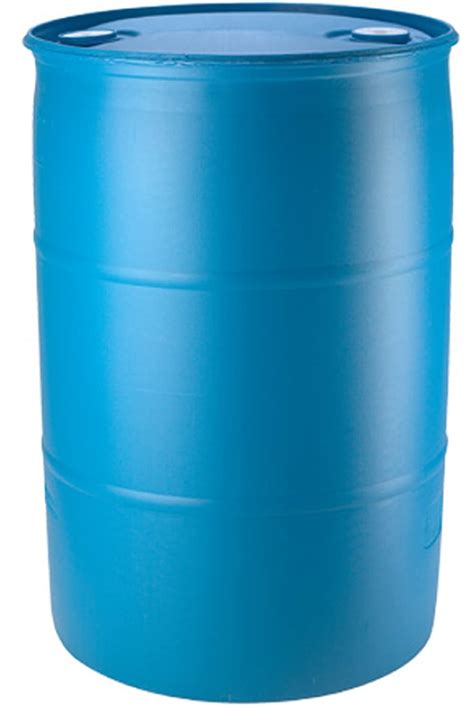 55 Gallon Blue Water Barrel Solid Mold 2 Inch Bung Holes