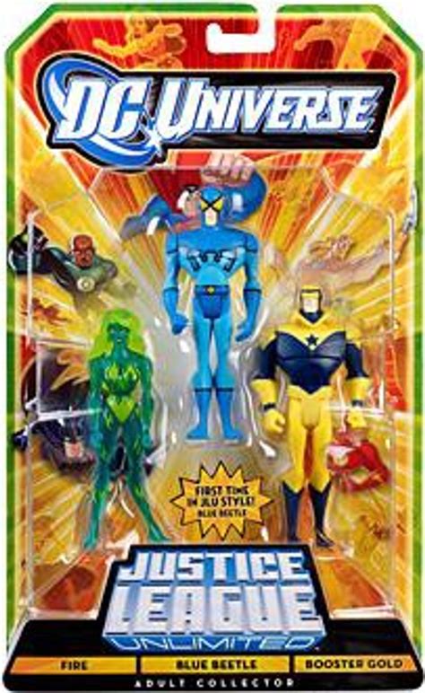 Dc Universe Justice League Unlimited Fire Blue Beetle Booster Gold