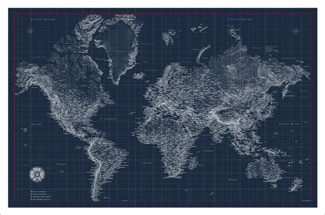 World Map Map Of The World World Blueprint Map World Map