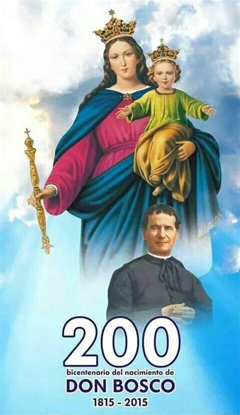 Maria Auxiliadora Y San Juan Bosco Juan Bosco Virgen Maria