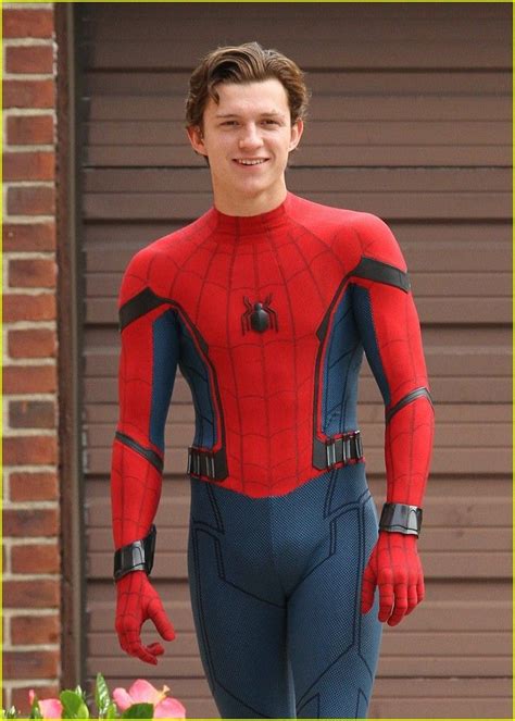 Tom Holland As Spider Man In A Potted Plant Scene