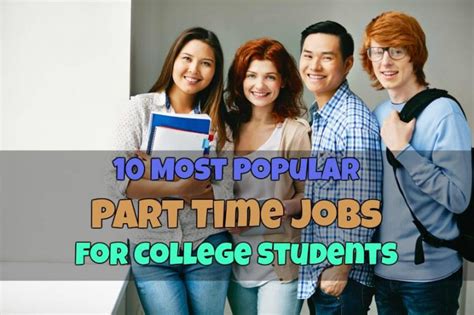 10 Most Popular Part Time Jobs For College Students Blog