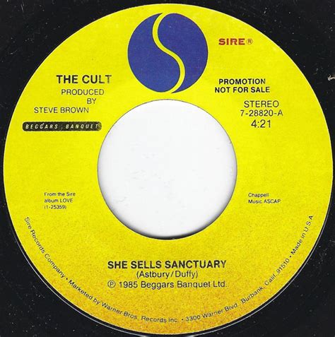 The Cult She Sells Sanctuary 1985 Vinyl Discogs