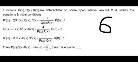 functions p x q x r x are differentiate on some op math