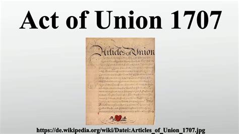 Act Of Union 1707 Youtube