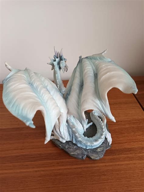 Grawlbane Ice Dragon Figurine Nemesis Now Gothic Fantasy White Snow