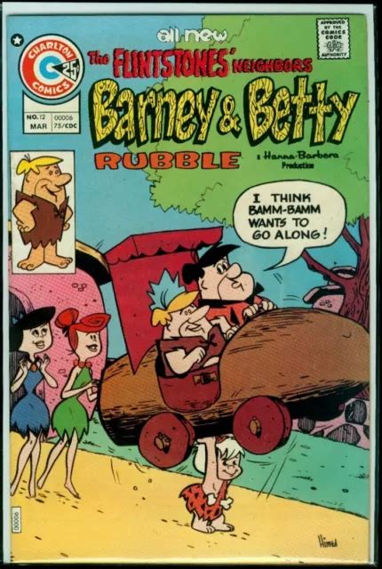 Charlton Comics Hanna Barbera Flintstones Barney And Betty Rubble 12