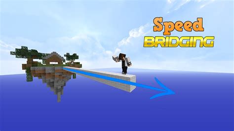 How To Speed Bridge In Minecraft Youtube