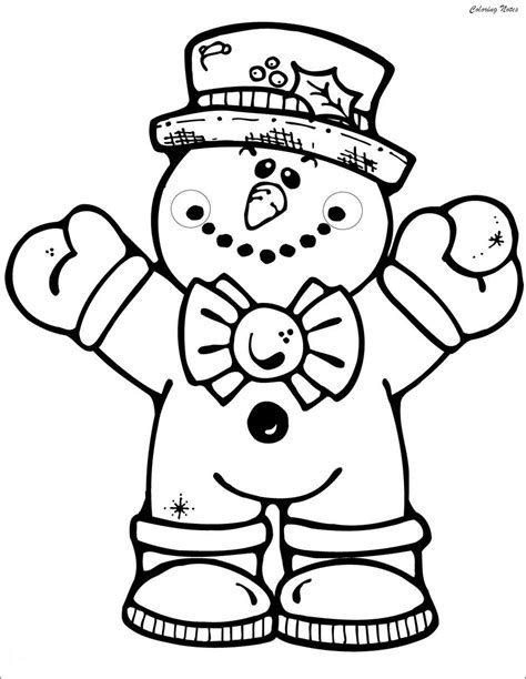 20 Cute Snowman Coloring Pages For Kids Easy Free And Printable