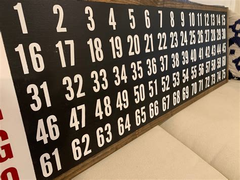 Bingo Call Board Display Wood Sign Vintage Inspired Etsy