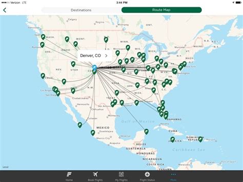 Frontier Airlines Route Map 2022 World Map