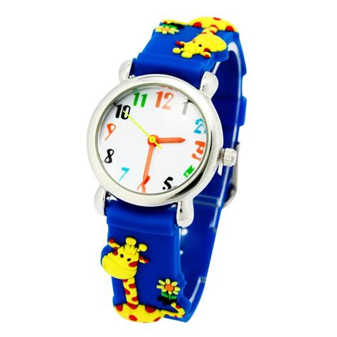Children Giraffe Wristwatches Waterproof Silicone Kid Watches Brand