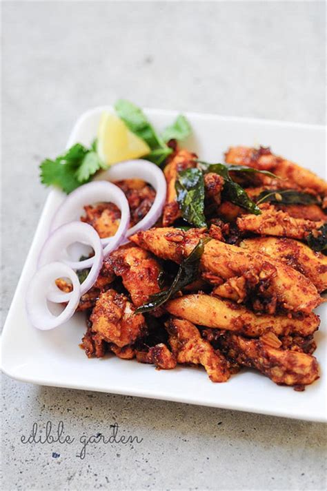 Chicken Majestic Andhra Style Indian Chicken Starter Recipe Edible Garden