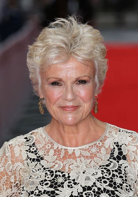 Add texture to those short precise layers by applying mousse and give them this tucked in hairdo is another classy example of red carpet hairstyles. Julie Walters Photos Photos: BAFTA Celebrates 'Downton ...