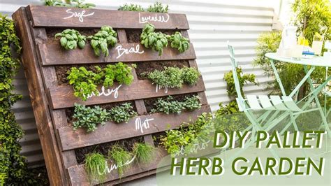 Diy Upcycled Wood Pallet Vertical Gardens Decor Renewal Herb Garden