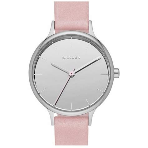 Skagen Anita Leather Strap Watch 30mm 135 Liked On Polyvore