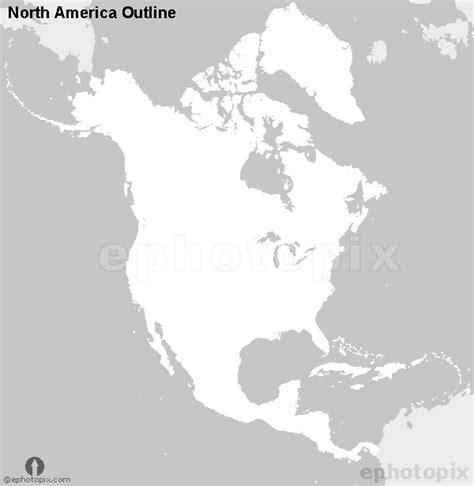 North America Outline Map Black And White America Outline North