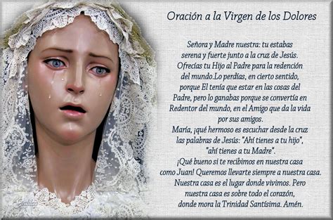 Corazón De Jesús En Vos Confío Oración A La Virgen De Los Dolores