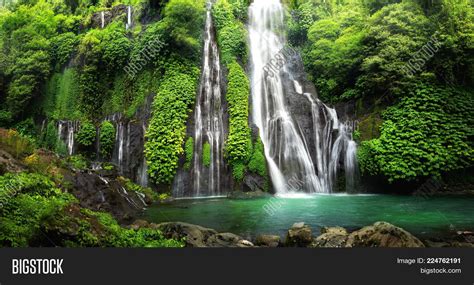 Jungle Waterfall Image And Photo Free Trial Bigstock