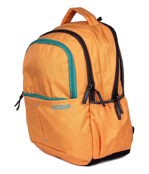American Tourister Yellow Polyester Backpack Buy American Tourister