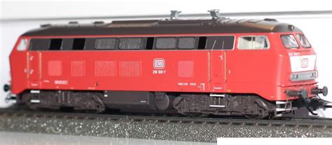 Locomotives Marklin H0 37745 German Federal Railroad Db Class 218 Diesel Loco With Mfx And