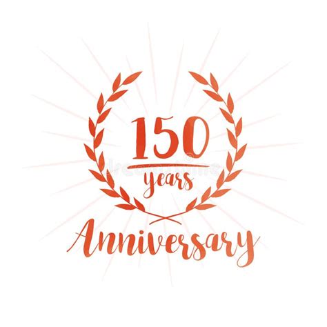 150 Years Anniversary Design Template 150th Years Anniversary
