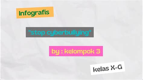 Infografis Tentang Stop Cyberbullying By Kelompok YouTube